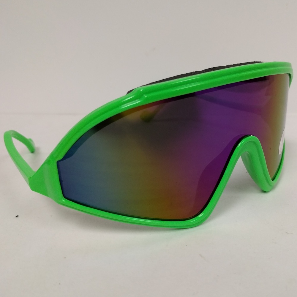 NWT TruVintage Ski/cycling/sports style blade 80's wrap foam top sunglasses
